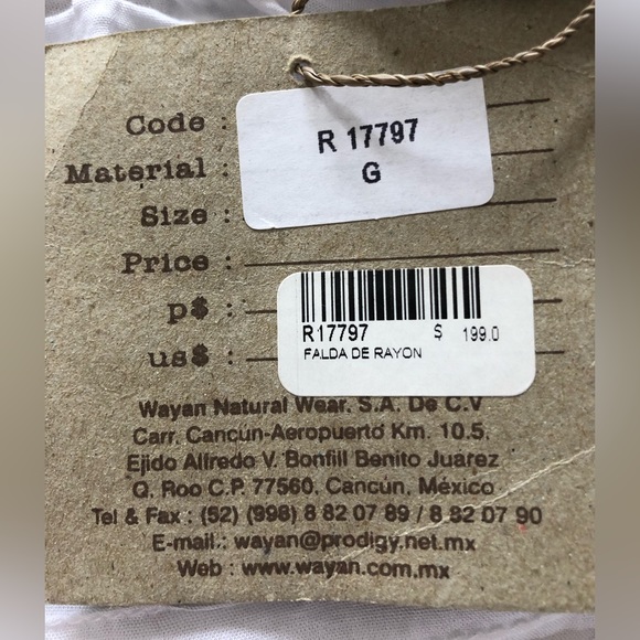 NWT 100% rayon full skirt from Mexico - Picture 3 of 6